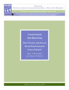 Constrained Job Matching Does Teacher Job Search