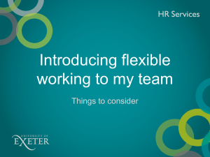 Introducing flexible working to my team Things to consider