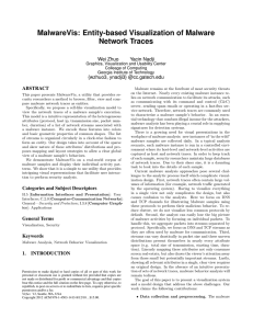 MalwareVis: Entity-based Visualization of Malware Network Traces Wei Zhuo Yacin Nadji