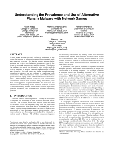 Understanding the Prevalence and Use of Alternative Yacin Nadji Manos Antonakakis