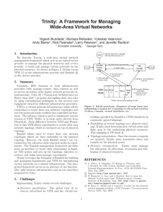 Trinity: A Framework for Managing Wide-Area Virtual Networks