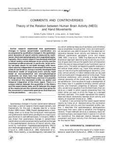 COMMENTS AND CONTROVERSIES and Hand Movements