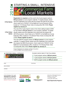Local Markets 2014 Commercial Farm