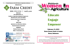 Educate Engage Financial Sponsors of the 2015 Women In Agriculture Conference Diamond Level