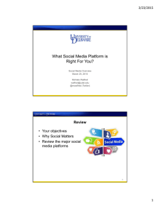 What Social Media Platform is Right For You? Review • Your objectives