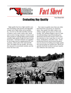 Evaluating Hay Quality Fact Sheet 644