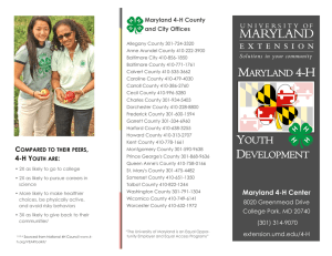 Maryland 4-H County and City Offices