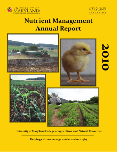 2010 Nutrient Management Annual Report