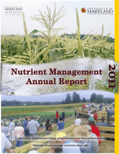 2011 Nutrient Management Annual Report