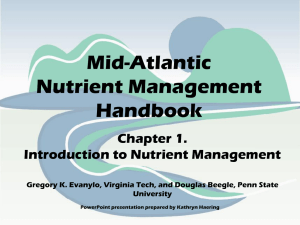 Mid-Atlantic Nutrient Management Handbook Chapter 1.