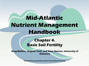 Mid-Atlantic Nutrient Management Handbook Chapter 4.