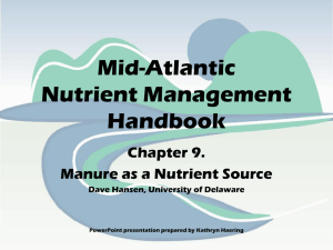 Mid-Atlantic Nutrient Management Handbook Chapter 9.