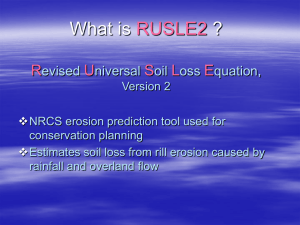 What is ? RUSLE2 R