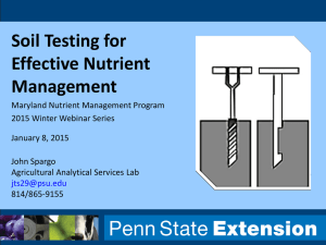 Soil Testing for Effective Nutrient Management