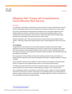 Mitigating Web Threats with Comprehensive, Cloud-Delivered Web Security Overview