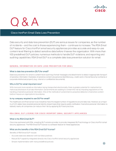 Q &amp; A Cisco IronPort Email Data Loss Prevention