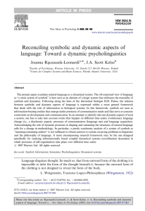 Reconciling symbolic and dynamic aspects of language: Toward a dynamic psycholinguistics