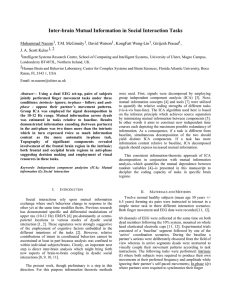 Inter-brain Mutual Information in Social Interaction Tasks