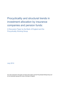 Procyclicality and structural trends in investment allocation by insurance