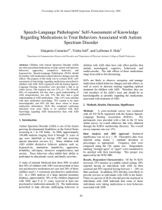 Speech-Language Pathologists’ Self-Assessment of Knowledge