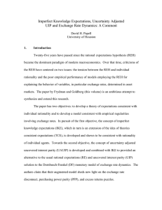 Imperfect Knowledge Expectations, Uncertainty Adjusted