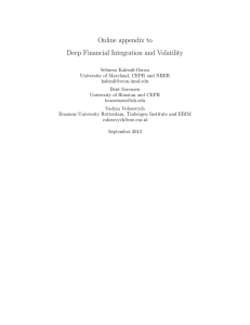Online appendix to Deep Financial Integration and Volatility