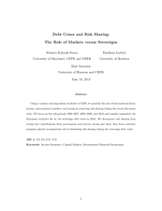 Debt Crises and Risk Sharing: The Role of Markets versus Sovereigns