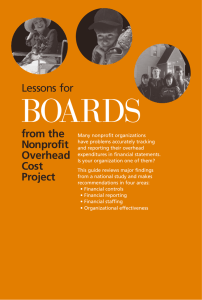 BOARDS from the Nonprofit Overhead