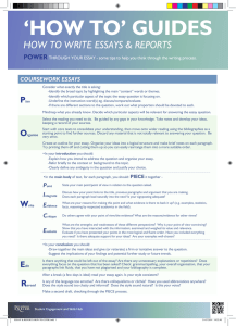 ‘HOW TO’ GUIDES HOW TO WRITE ESSAYS &amp; REPORTS POWER