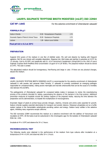 LAURYL SULPHATE TRYPTOSE BROTH MODIFIED (mLST) ISO 22964 CAT Nº: 1445