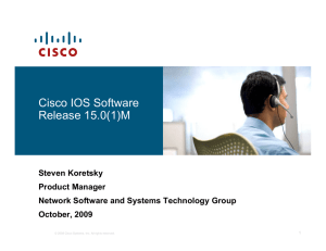 Cisco IOS Software Release 15.0(1)M