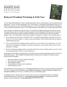 Backyard Woodland Workshop &amp; Field Tour