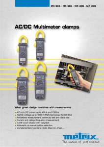 AC/DC Multimeter clamps • When great design combines with measurement