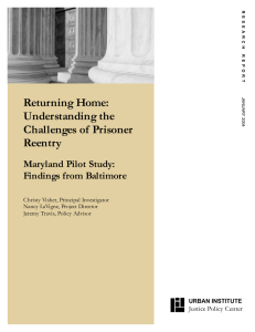 Returning Home: Understanding the Challenges of Prisoner