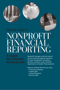 NONPROFIT FINANCIAL REPORTING A Guide