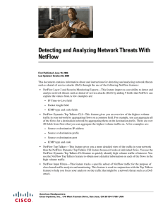 Detecting and Analyzing Network Threats With NetFlow