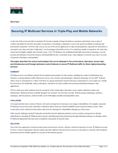 Securing IP Multicast Services in Triple-Play and Mobile Networks