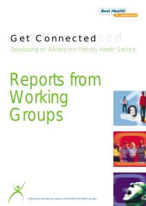 Reports from Working Groups Get Connected
