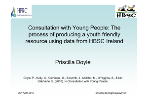 Consultation with Young People: The process of producing a youth friendly