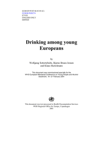 Drinking among young Europeans  by