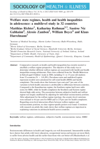 Sociology of Health &amp; Illness Vol. 34 No. 6 2012... doi: 10.1111/j.1467-9566.2011.01433.x