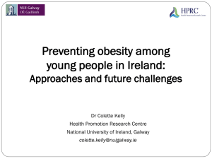 Preventing obesity among young people in Ireland: Approaches and future challenges