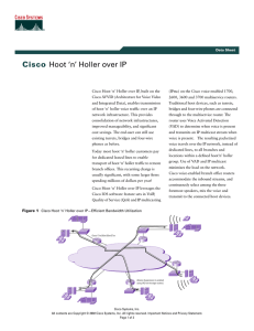 Cisco Hoot ‘n’ Holler over IP