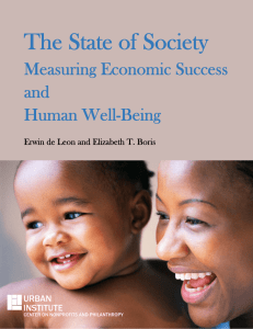 The State of Society Measuring Economic Success and Human Well-Being