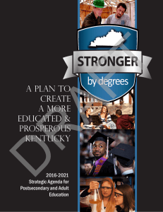 DRAFT STRONGER by degrees A Plan to
