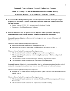 Colonnade Program Course Proposal: Explorations Category