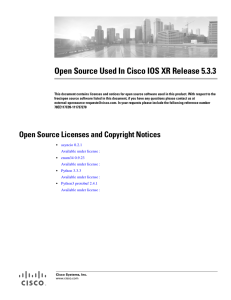 Open Source Used In Cisco IOS XR Release 5.3.3