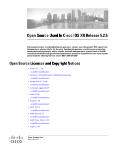 Open Source Used In Cisco IOS XR Release 5.2.5