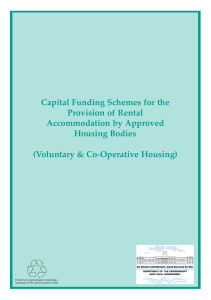 Capital Funding Schemes for the Provision of Rental Accommodation by Approved Housing Bodies