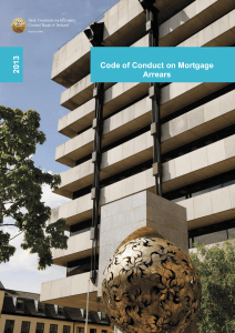 Code of Conduct on Mortgage Arrears 2013